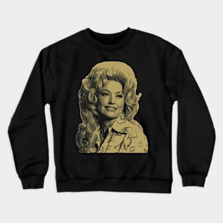 Retro Style Dolly Parton Crewneck Sweatshirt